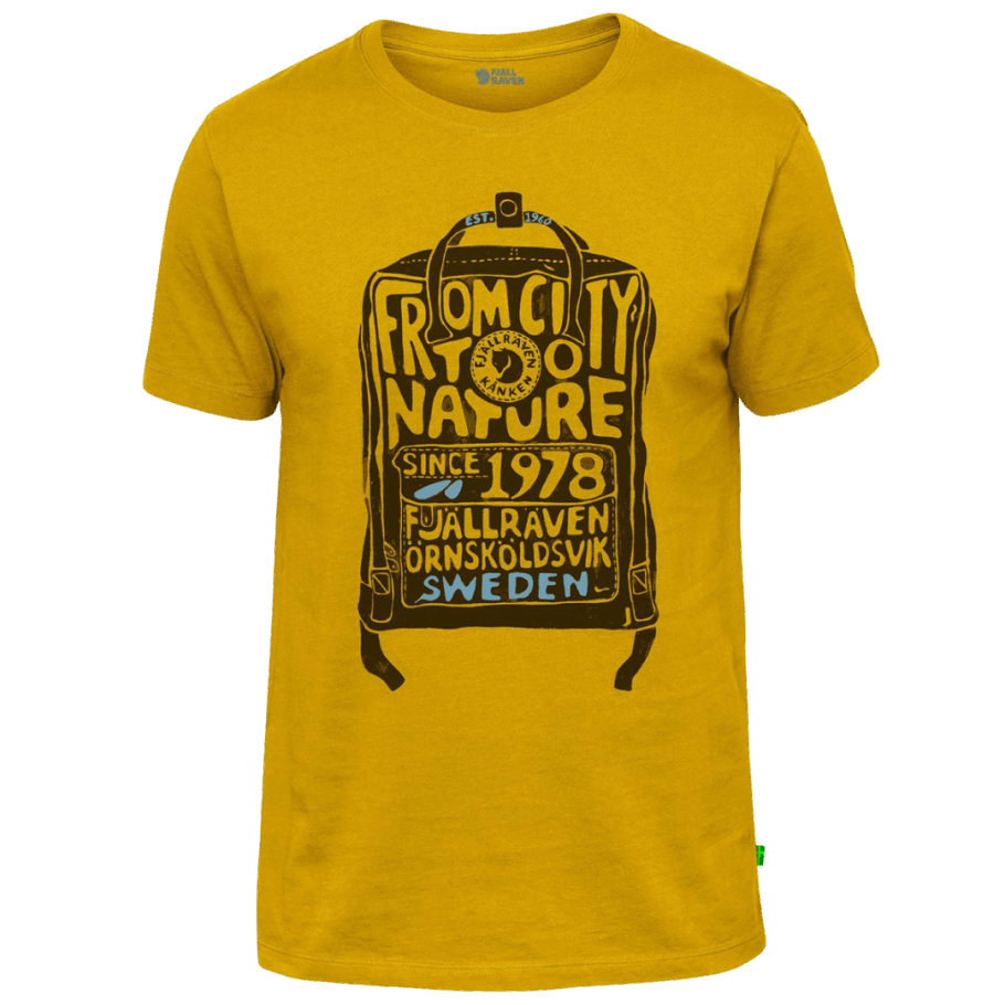 Kånken T-skjorte M Fjällräven Outlets Løvetann