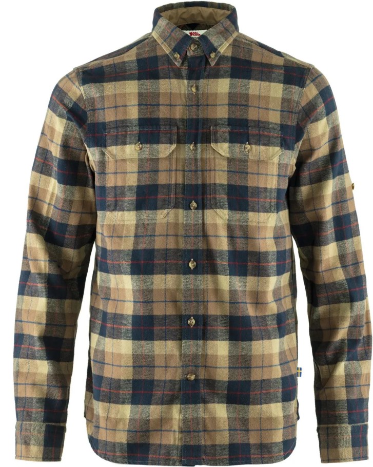 Dark Sand Singi Heavy Flannel Shirt M Fjällräven Outlets