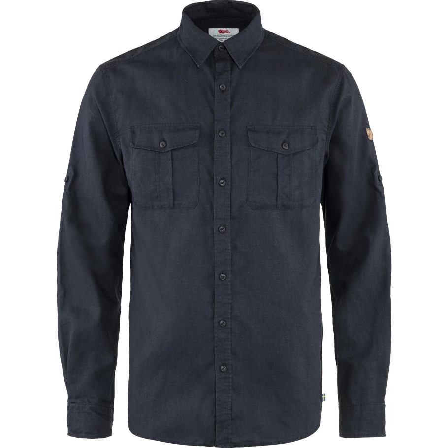 Fjällräven Outlets Dark Navy Övik Travel Shirt Ls M