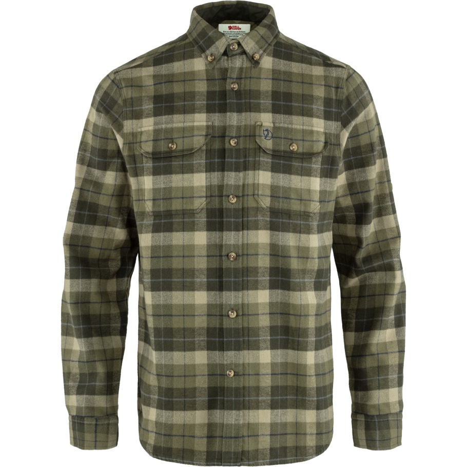 Fjällräven Outlets Green-Deep Forest Singi Heavy Flannel Shirt M