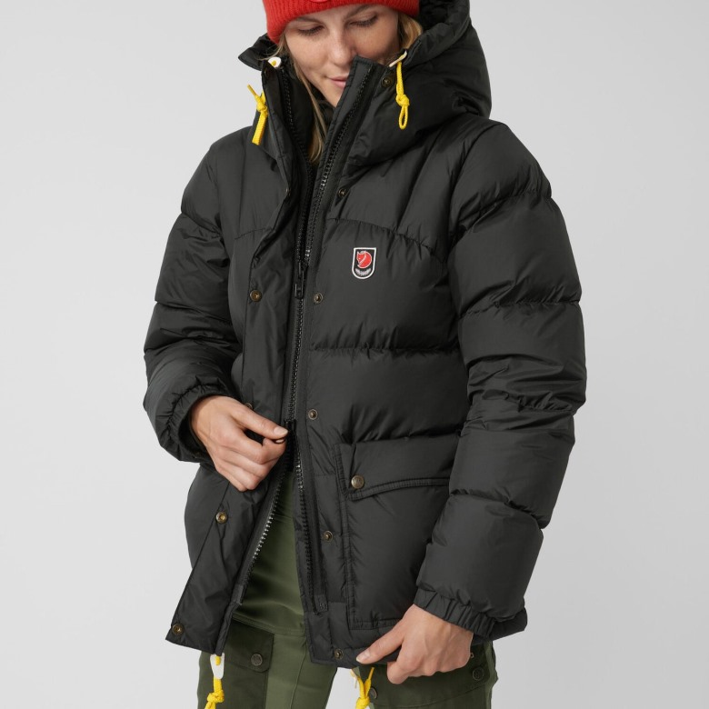 Svart Fjällräven Outlets Expedition Dun Lite Jakke M