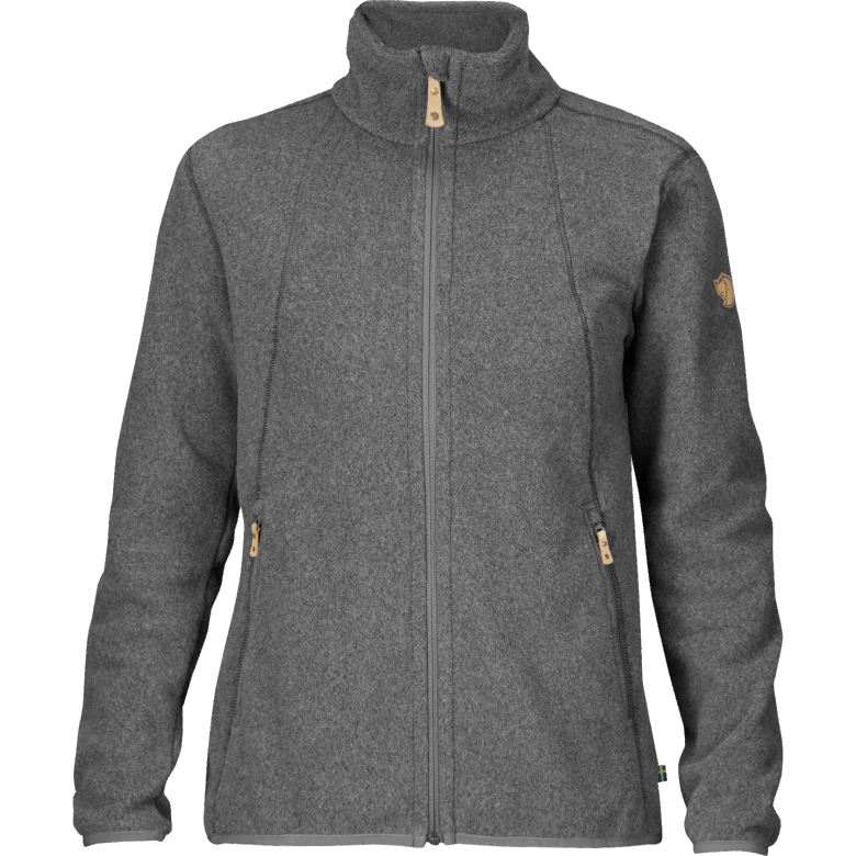 Mørkegrå Stina Fleece M - Mørkegrå Fjällräven Outlets