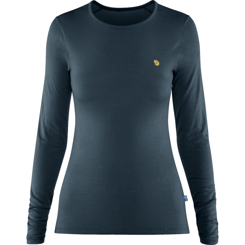 Bergtagen Thinwool Ls W Fjällräven Outlets Mountain Blue