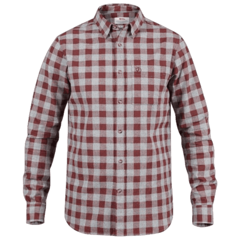 Fjällräven Outlets Övik Rutete Skjorte Ls M Rød Eik
