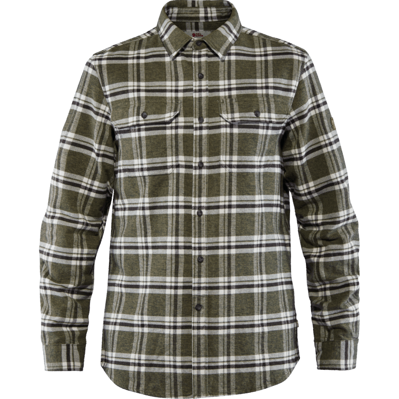 Övik Tung Flanellskjorte M - Dyp Skog Fjällräven Outlets Dyp Skog