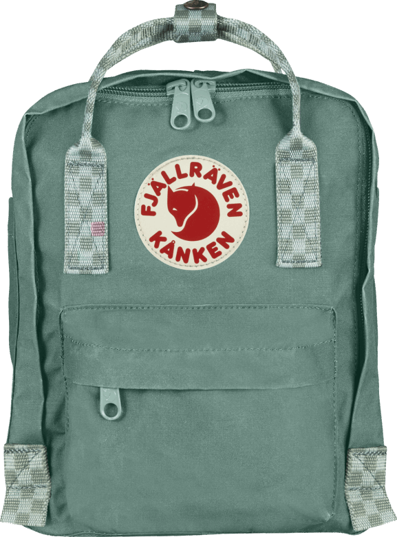 Frostgrønn/sjakkmønster Fjällräven Outlets Kånken Mini - Ulike Farger
