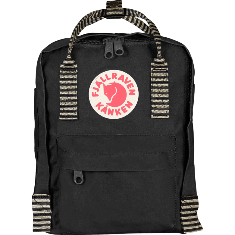 Fjällräven Outlets Sort/stripete Kånken Mini - Ulike Farger