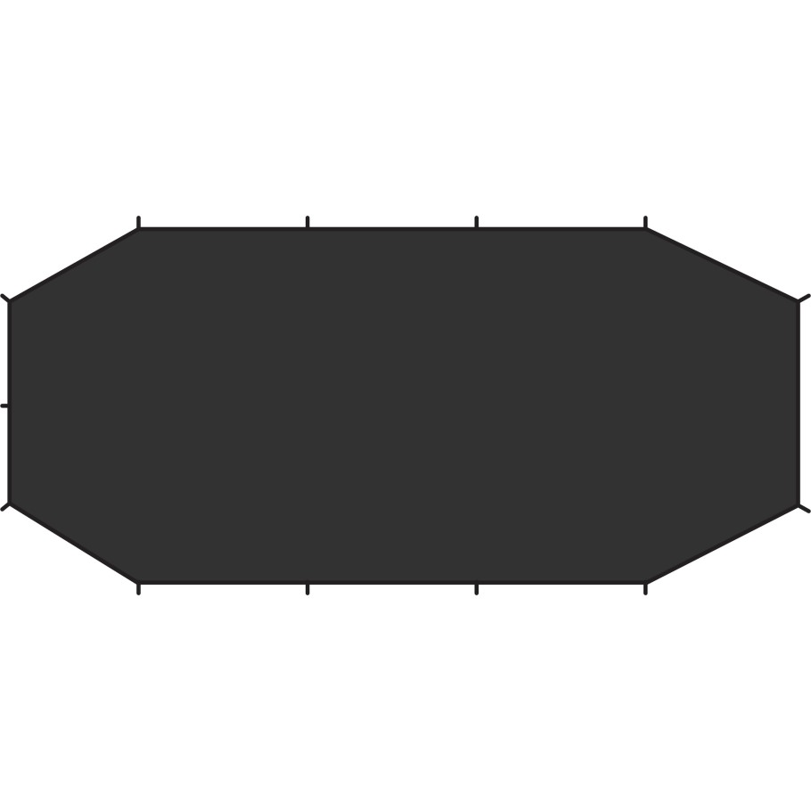 Fjällräven Outlets Endurance 4 Footprint Svart