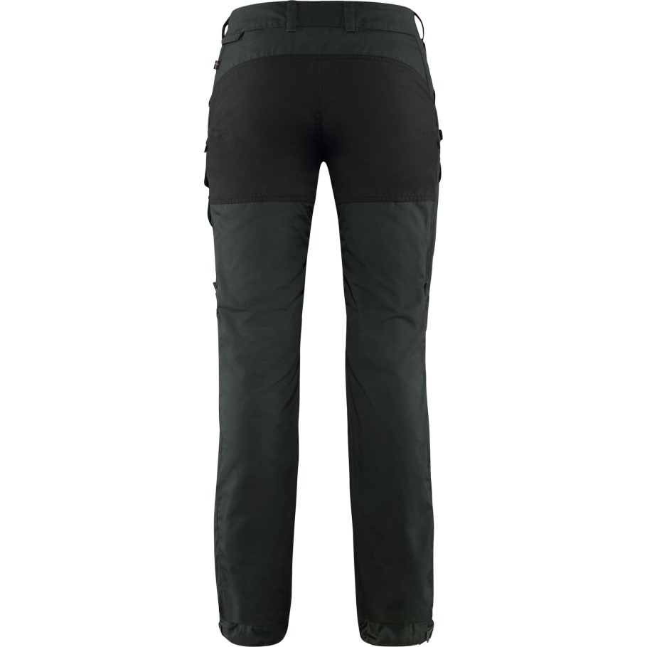 Vidda Pro Ventilerte Bukser Med Korte Fjällräven-uttak Mørk Grå-svart