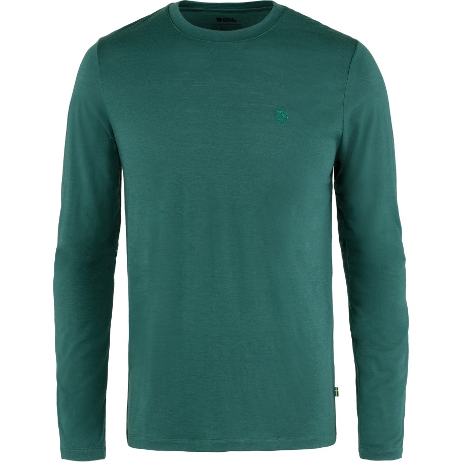 Arctic Green Fjällräven Outlets Abisko Wool Ls M