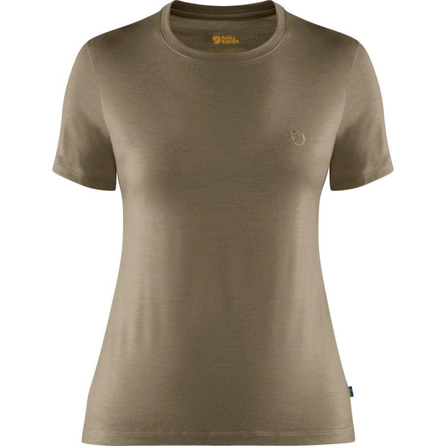 Abisko Ull Ss W Fjällräven Outlets Lys Oliven